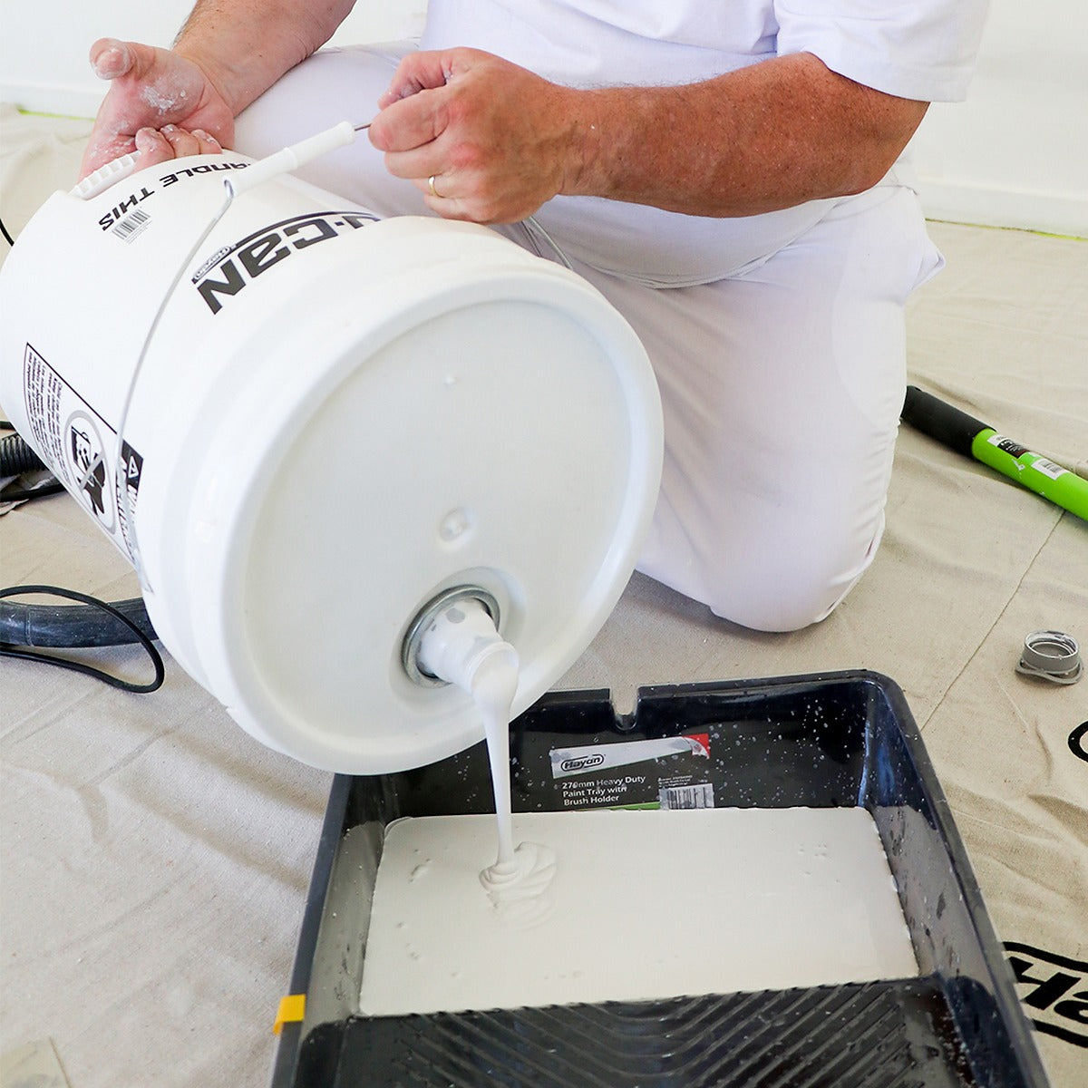 Seal It. Stack It. Store It. Pour It. The Haydn U-CAN Bucket