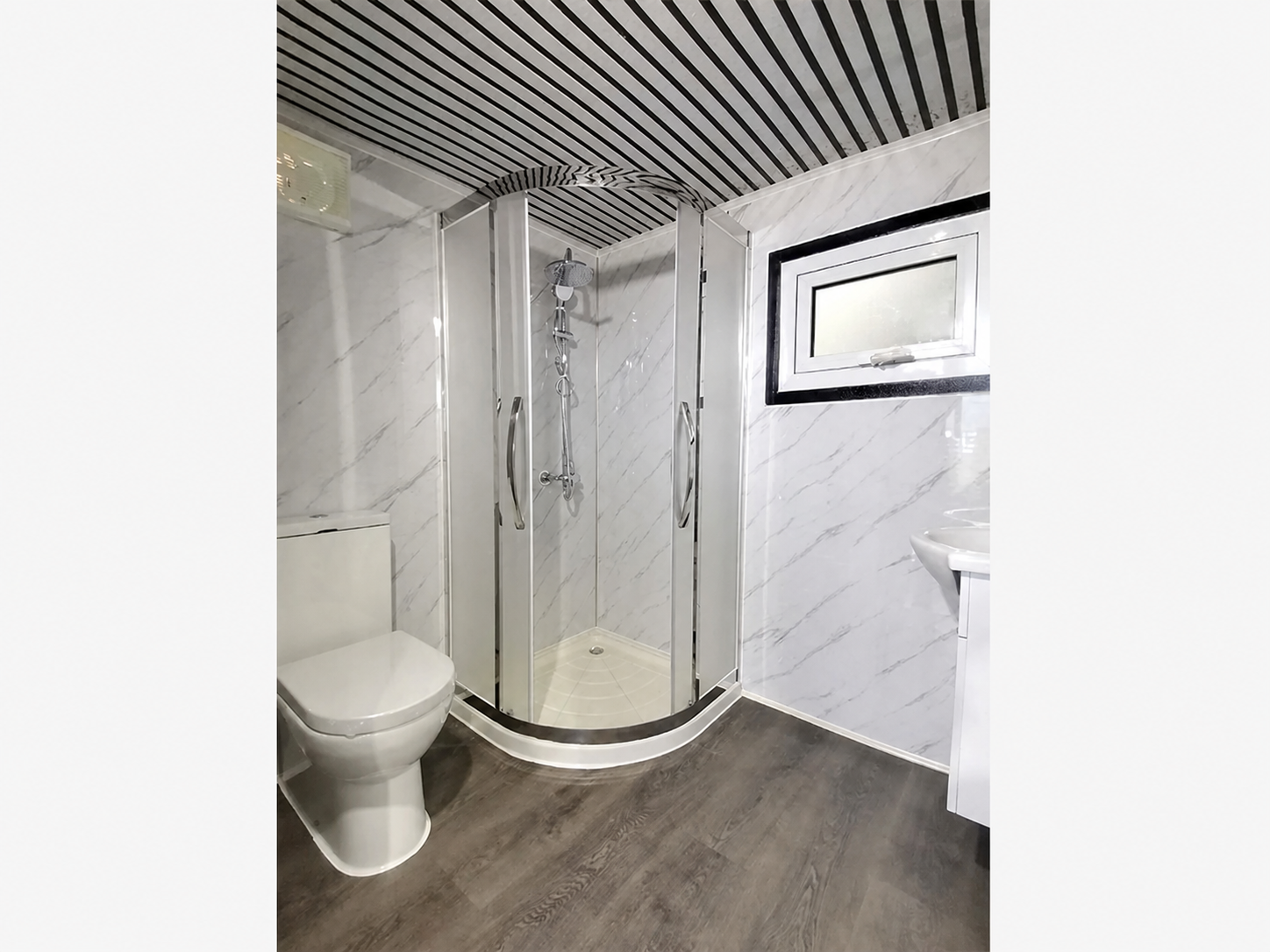 Bathroom Interior with Enclosed Shower