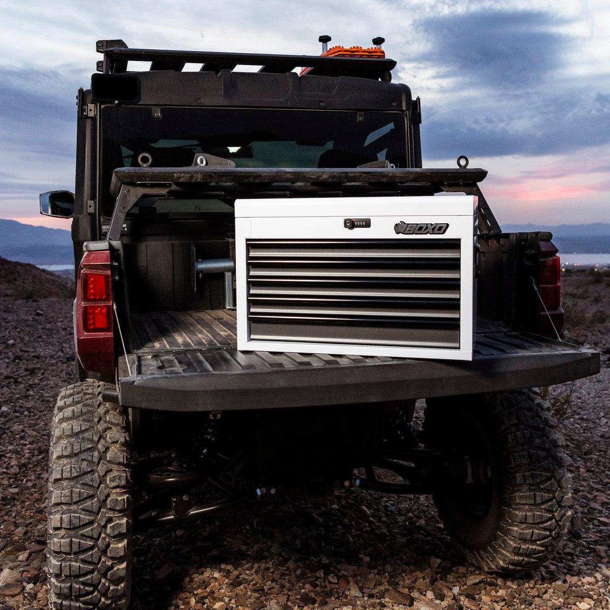 26" 5-Drawer Hand Carry Tool Box - Black, Blue