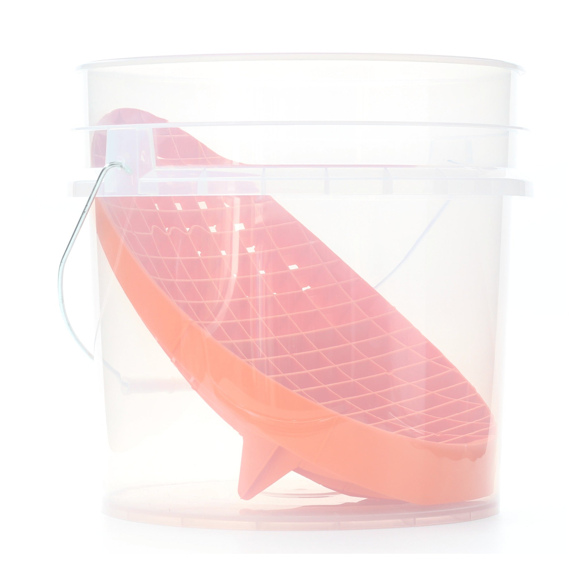 RockCar 17L Clear Wash Bucket & Mitt Slide Kit – Sunset Orange
