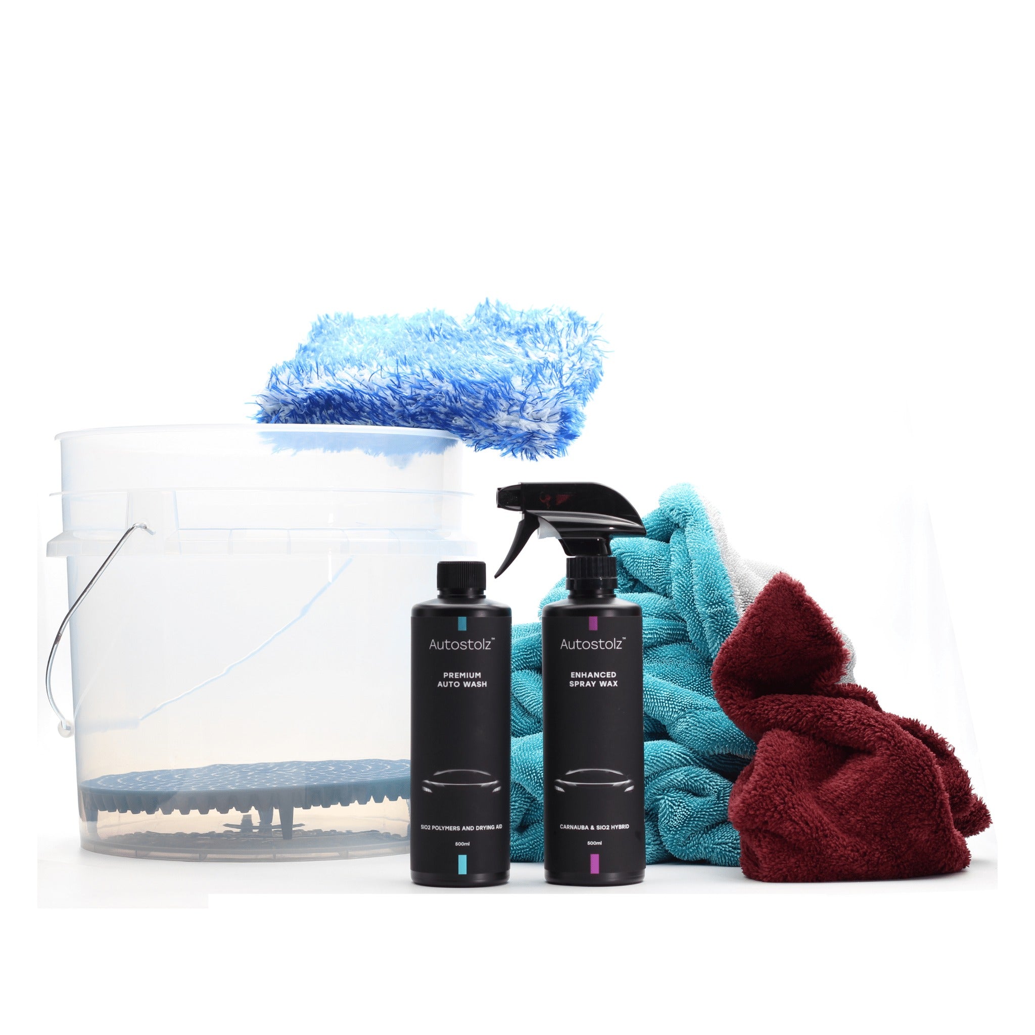 Autostolz Complete Car Wash Kit – Black Flat Dirt Trap