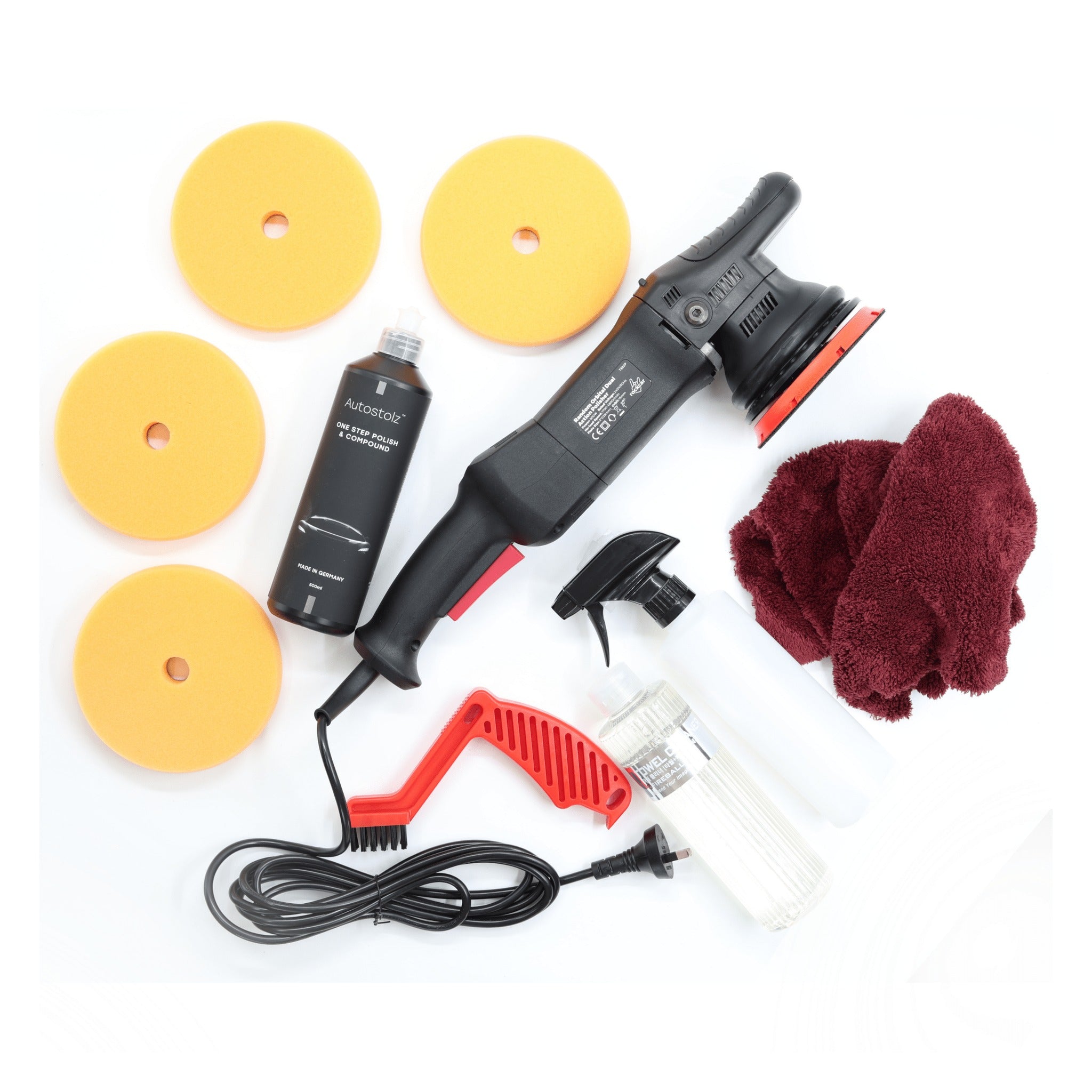 RockCar 15mm DA Complete One-Step Kit for Soft Paint