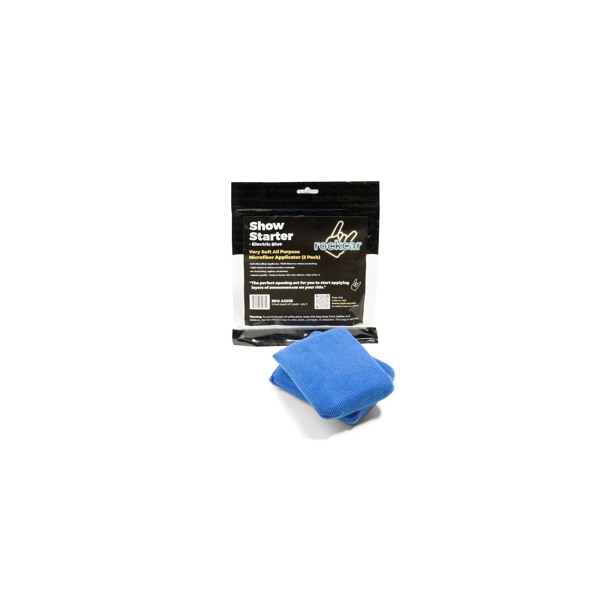 RockCar Show Starter Applicator, Electric Blue, 2 Pack