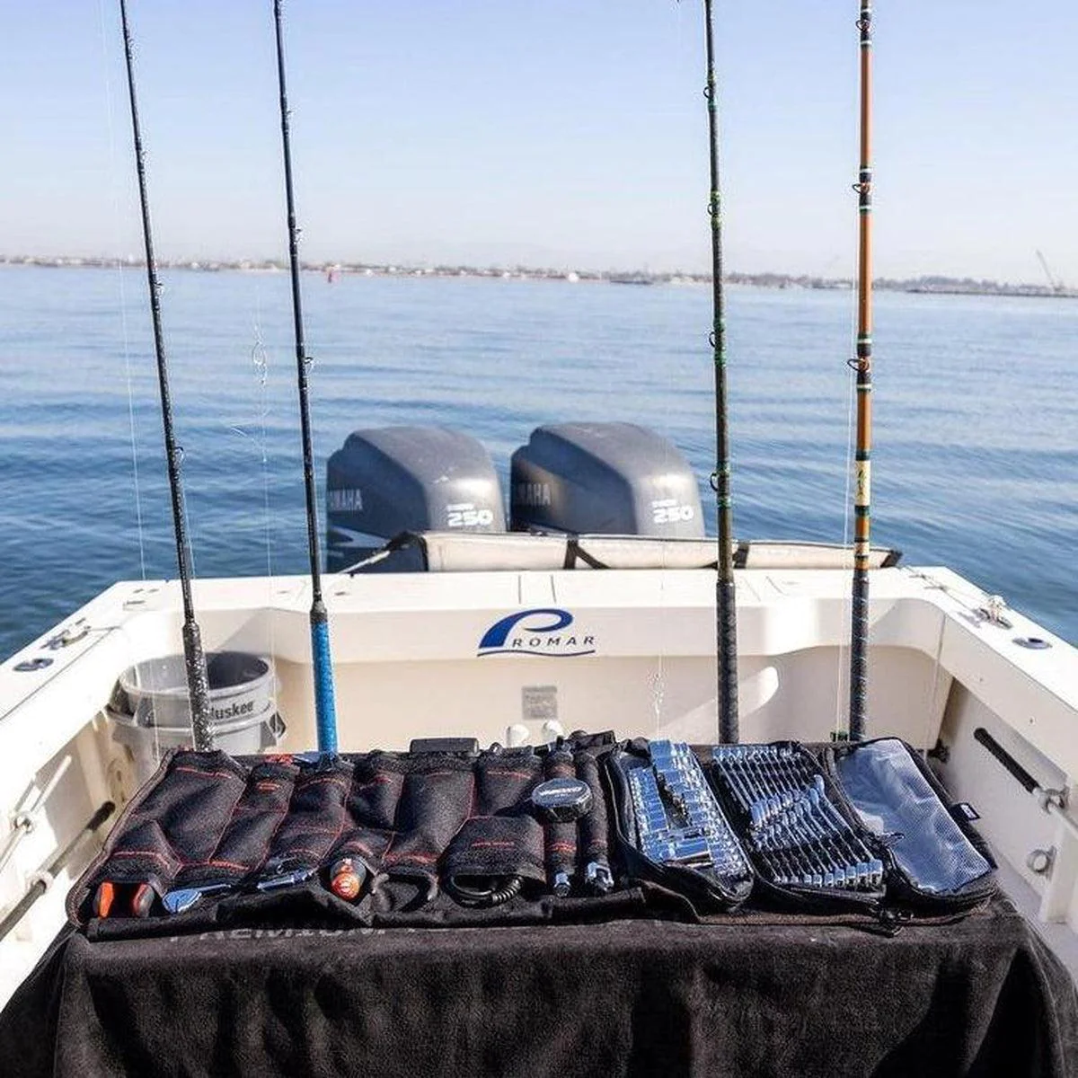 Boat Roll | 82-Piece Marine Tool Roll and Dry Bag | Metric + SAE