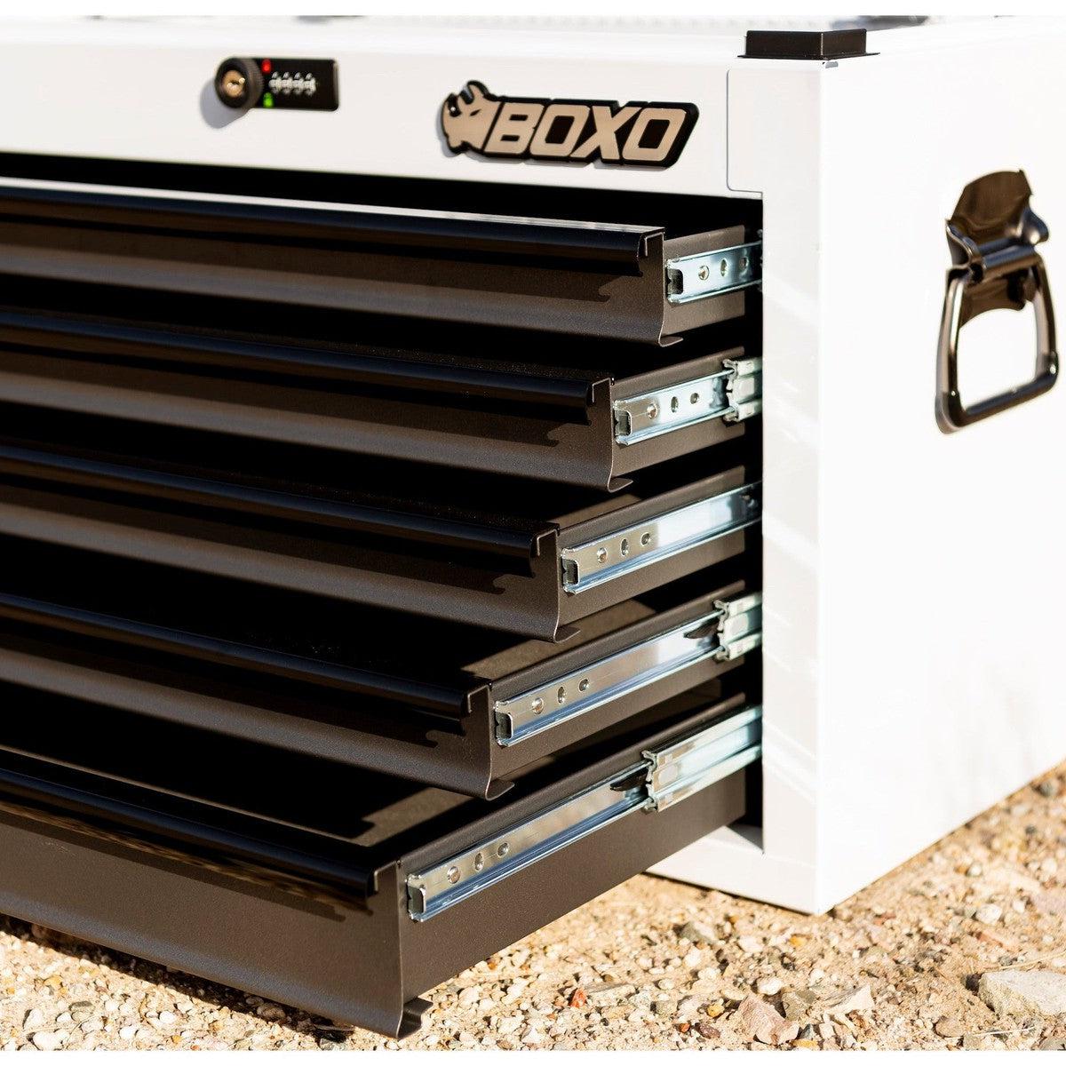 26" 5-Drawer Hand Carry Tool Box - Black, Blue