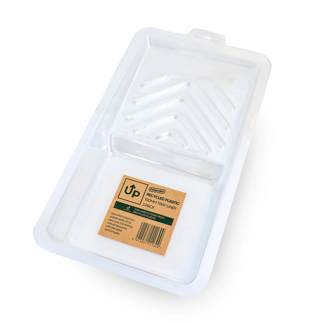 Haydn UP Recycled Cardboard 100mm Paint Tray + 3 Pack Liners
