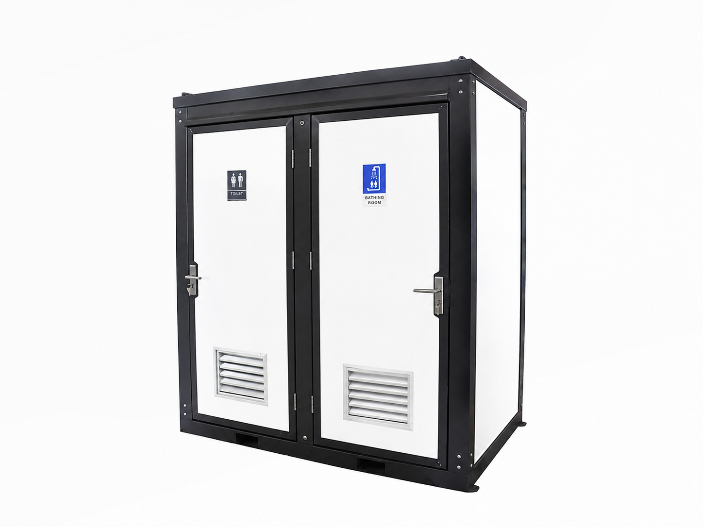 Separate Toilet and Shower Unit – Front View