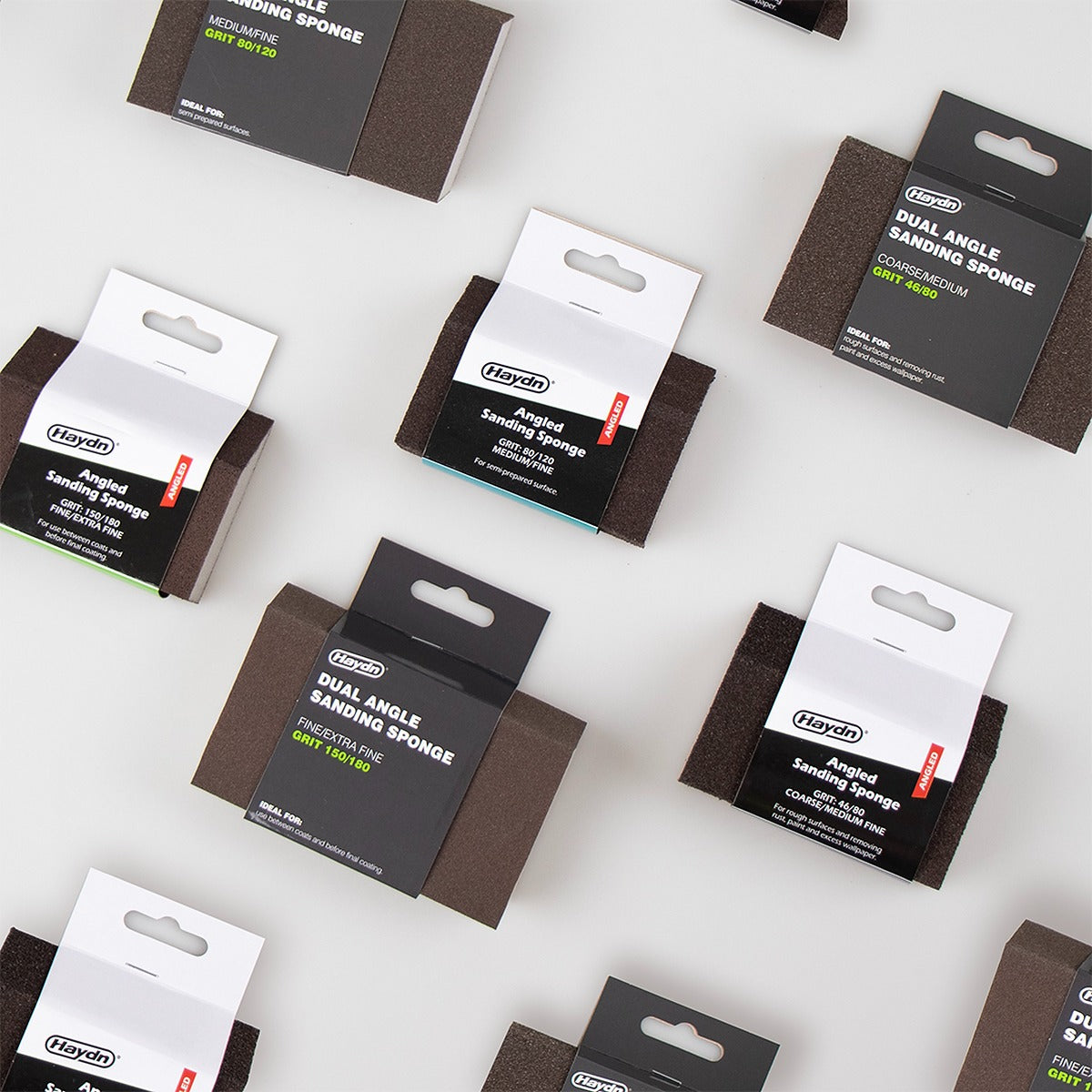 Nail Your Prep Work with Haydn Single & Dual Angle Sanding Sponges