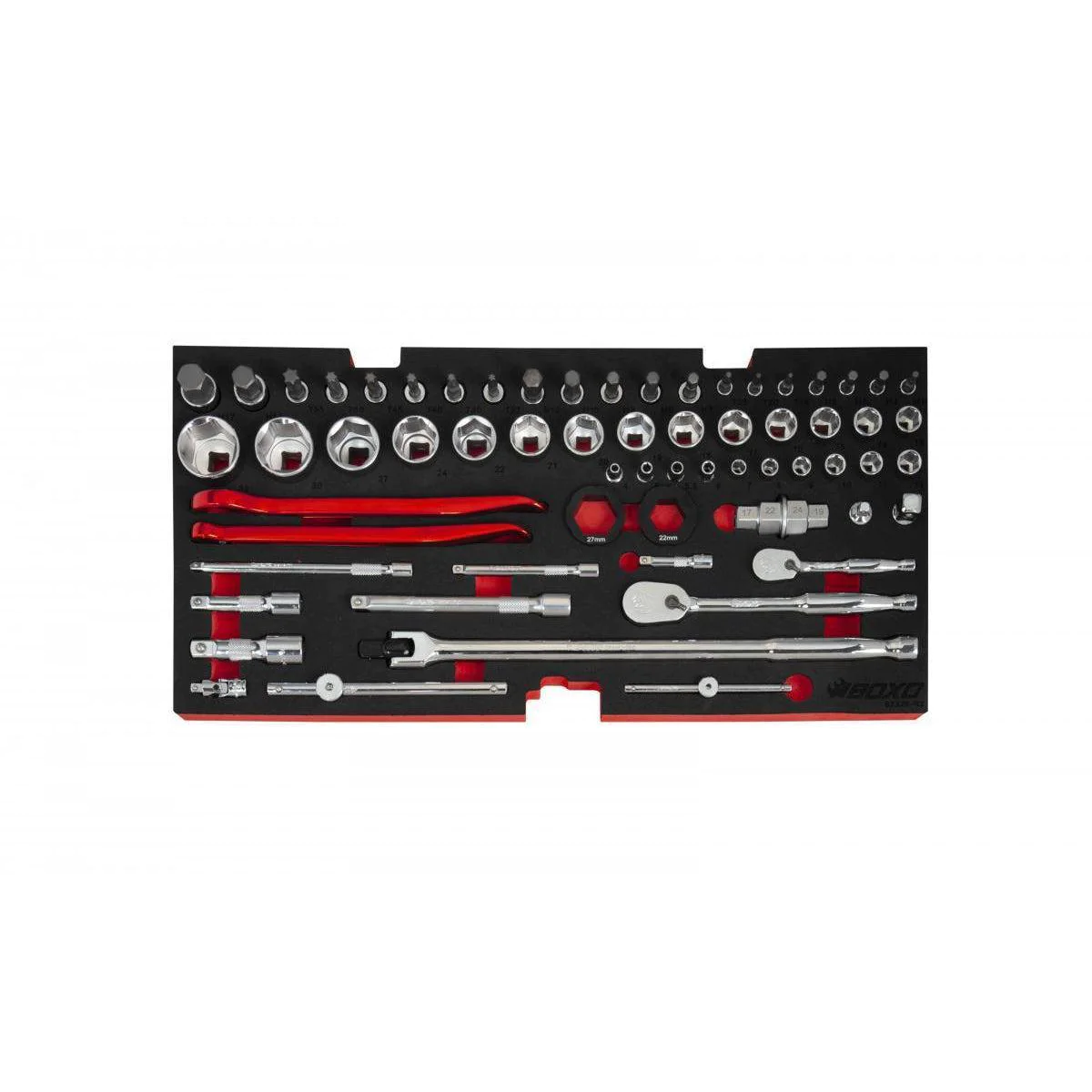 103 Piece Moto Tool Set for 3 Drawer Hand Carry Tool Box | Metric