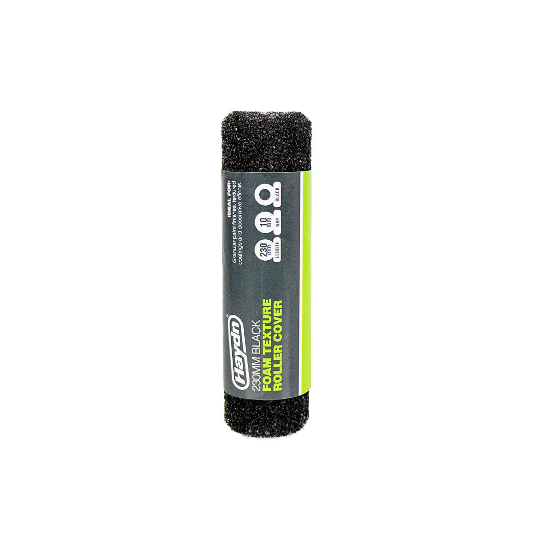 Black Foam Texture Roller Cover