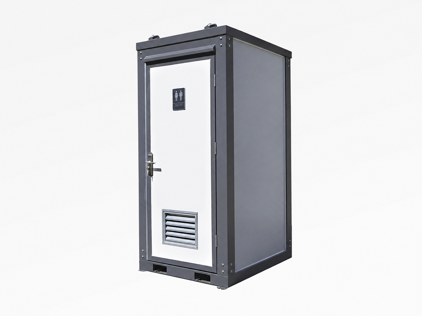 Single Toilet Unit – Front Corner View