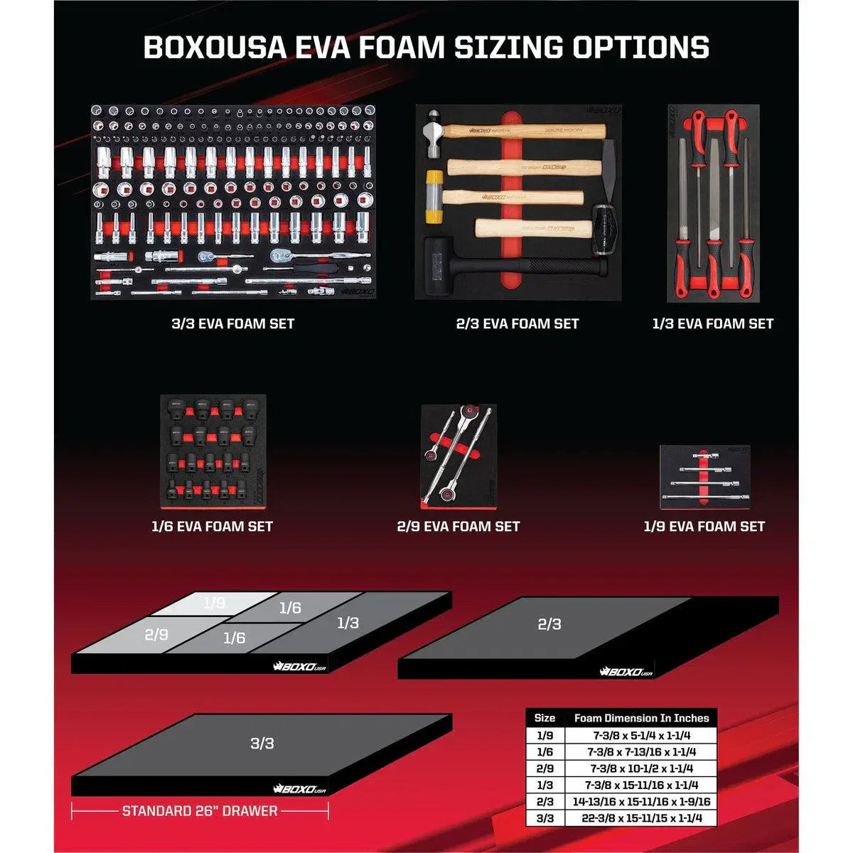 48-Piece Metric & SAE Wrench Set | 3/3rd EVA Foam