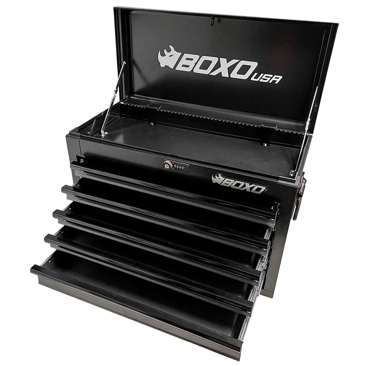 26" 5-Drawer Hand Carry Tool Box - Black, Black