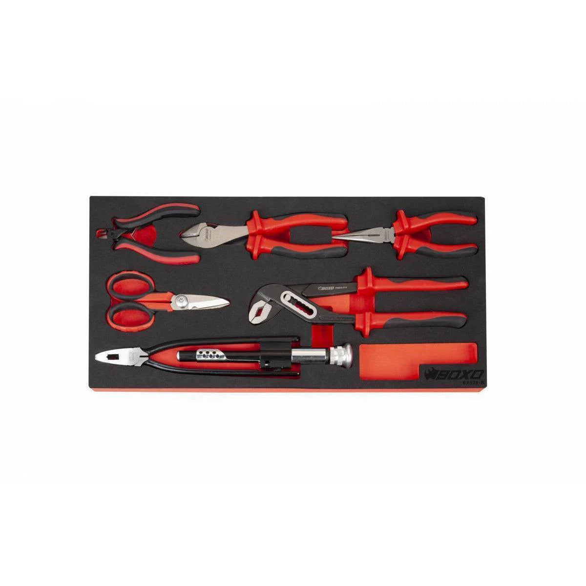 MotoBox | 103-Piece Metric Motorcycle 3-Drawer Hand Carry Tool Box - Black, Red
