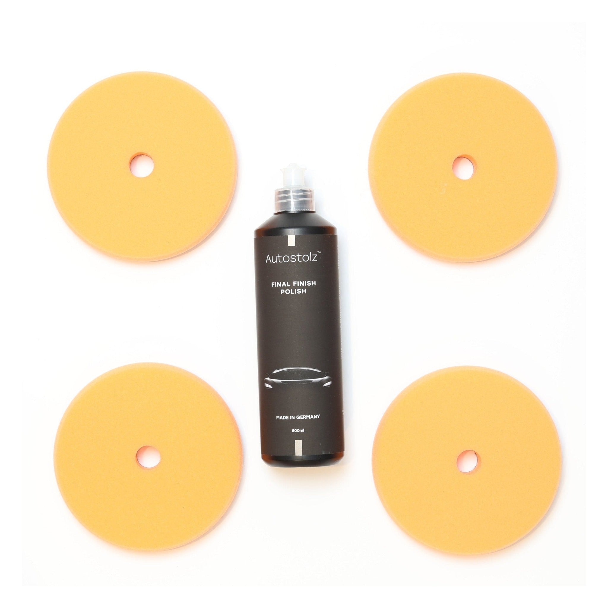Autostolz Final Finish Pad & Polish Kit – 4 Pads + 500ml