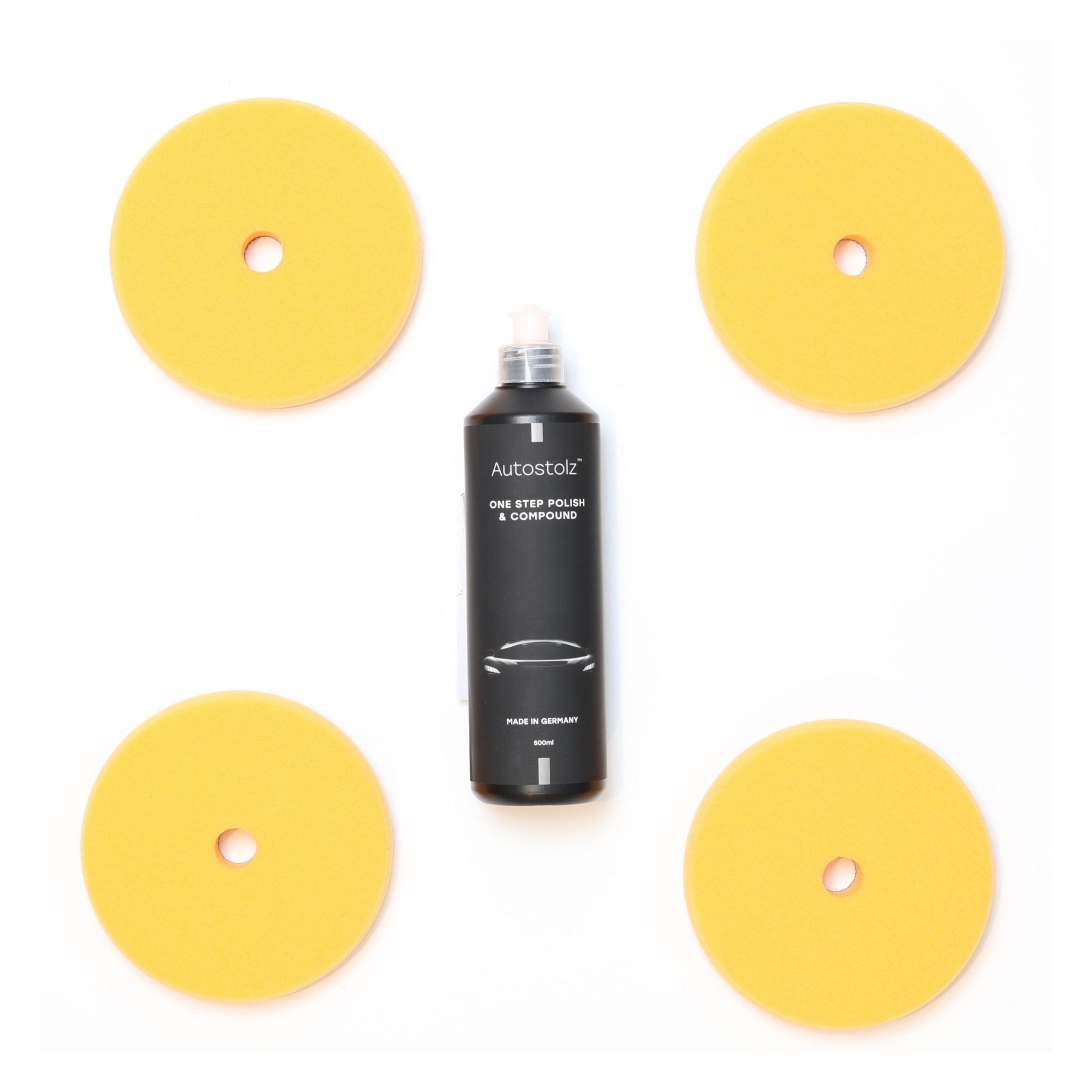 Autostolz Soft-Paint One-Step Pad & Polish Kit – 4 Pads + 500ml