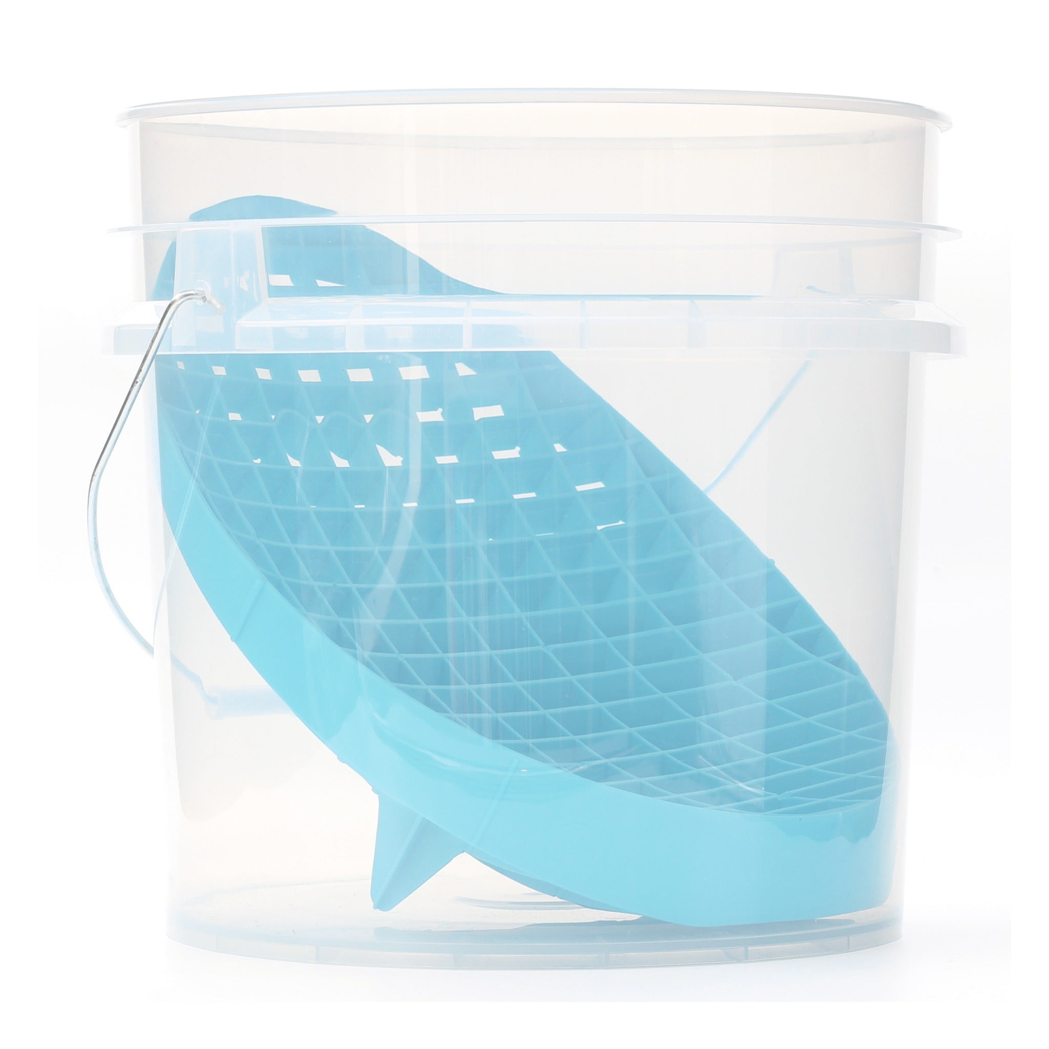 RockCar 17L Clear Wash Bucket & Mitt Slide Kit – Mint Blue