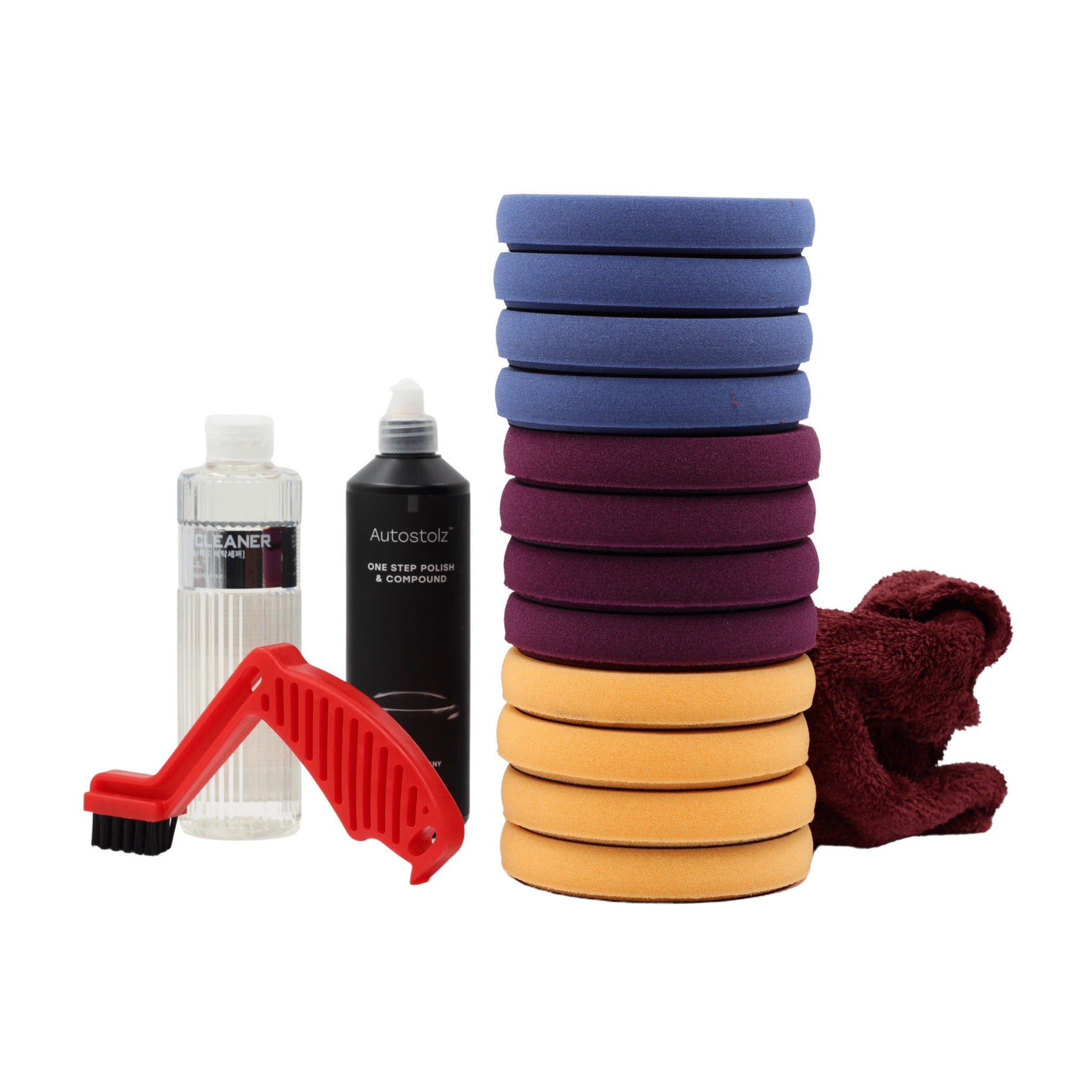 Autostolz Pad & Polish Kit – Hard, Medium & Soft Paint