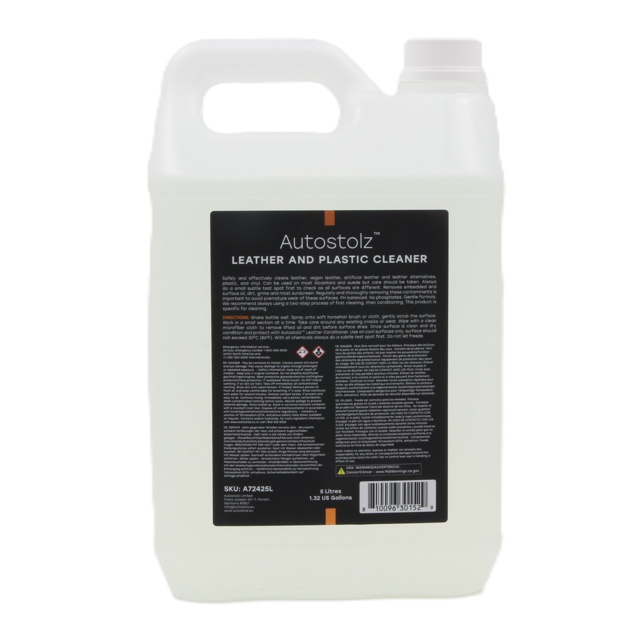 Autostolz Leather & Plastic Cleaner 5 litre