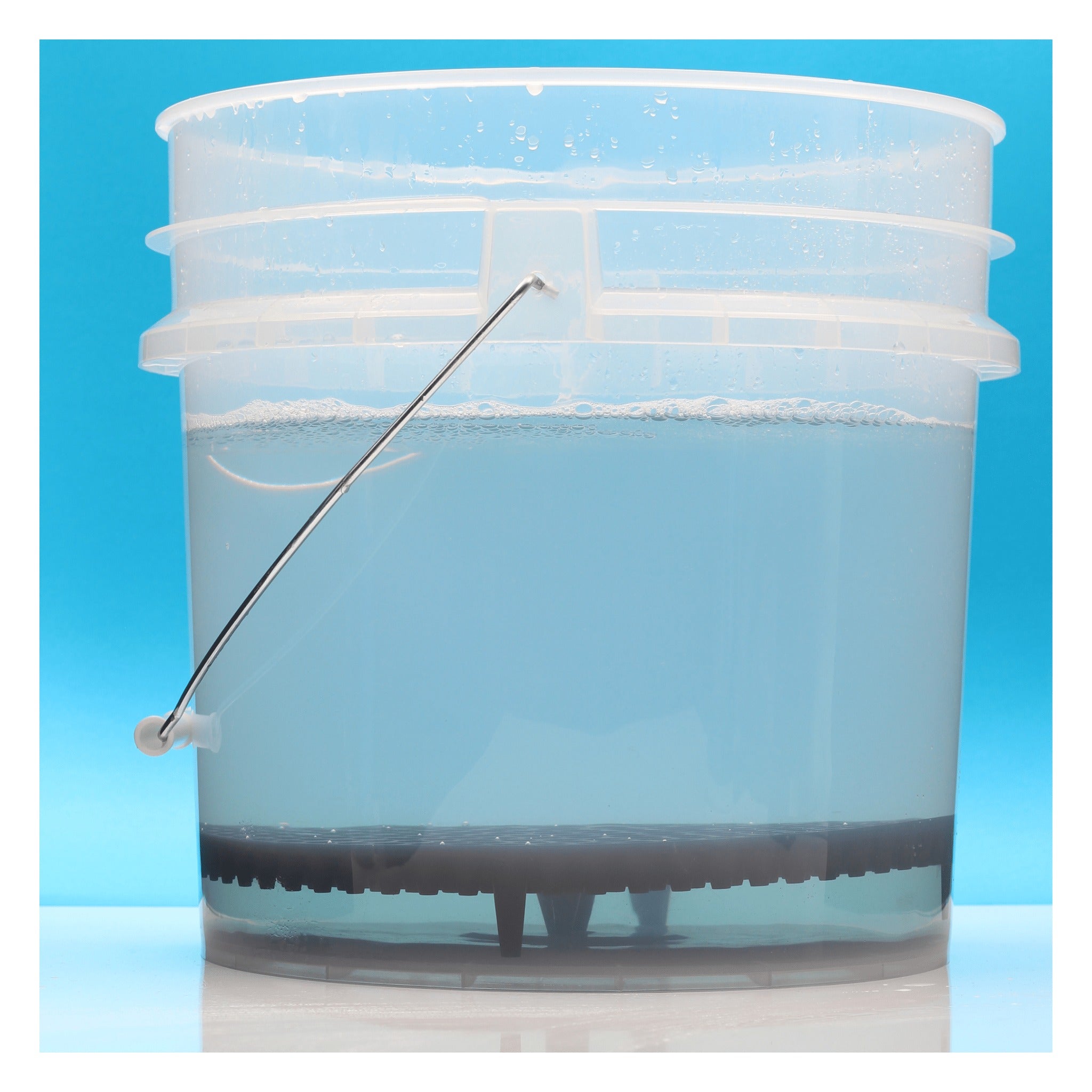 RockCar Clear 17L Wash Bucket & Black Dirt Trap Kit