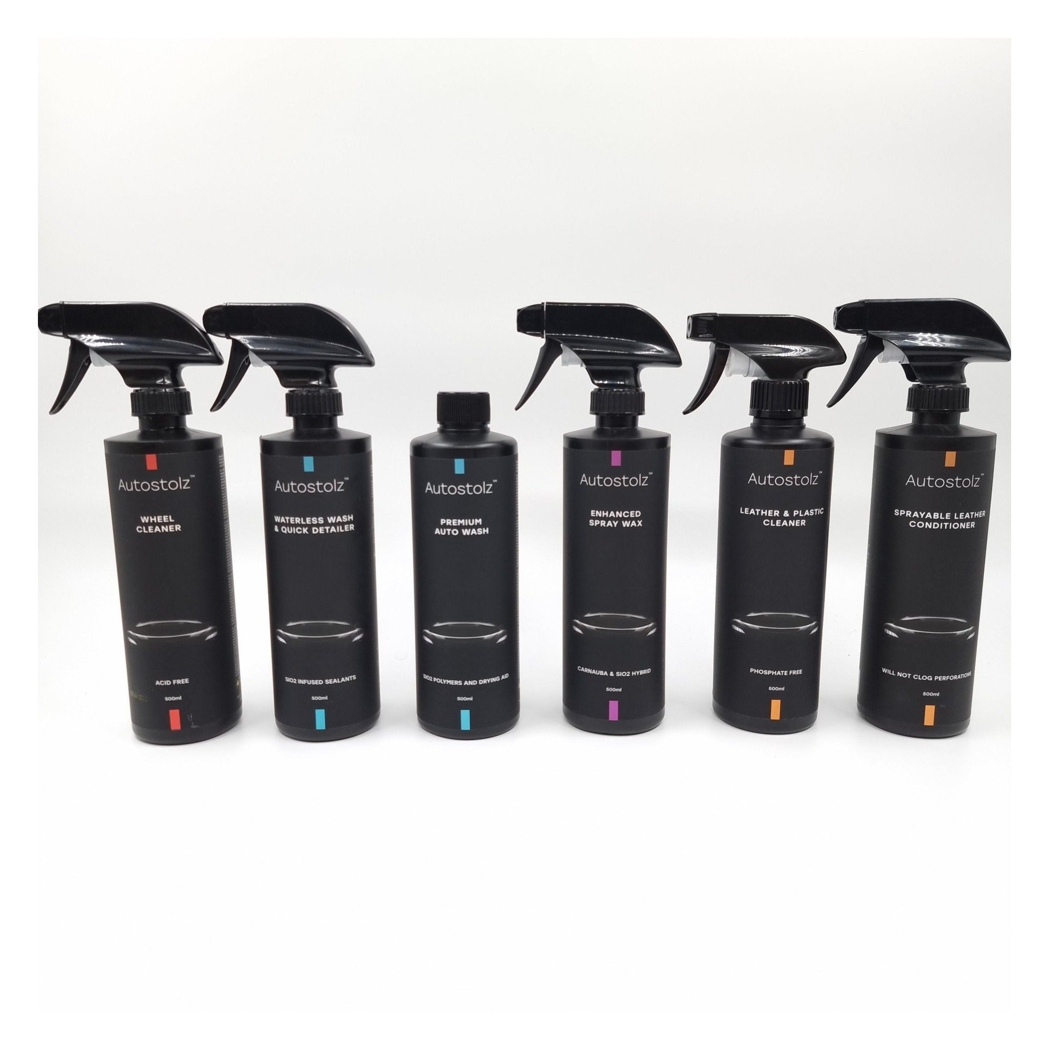 Autostolz Car Care Sampler, 500ml, 6 Pack