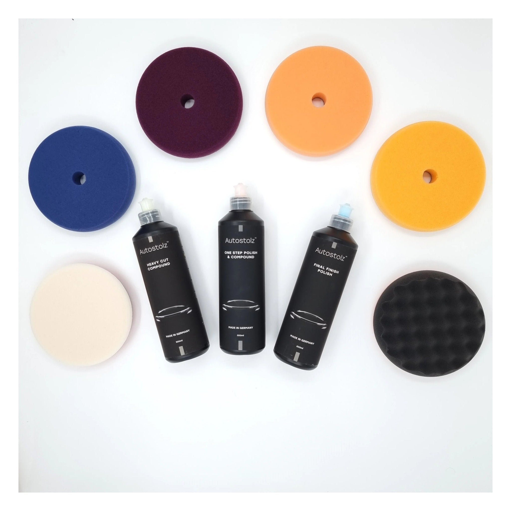 Autostolz Polish, Compound & Pad Sampler Kit