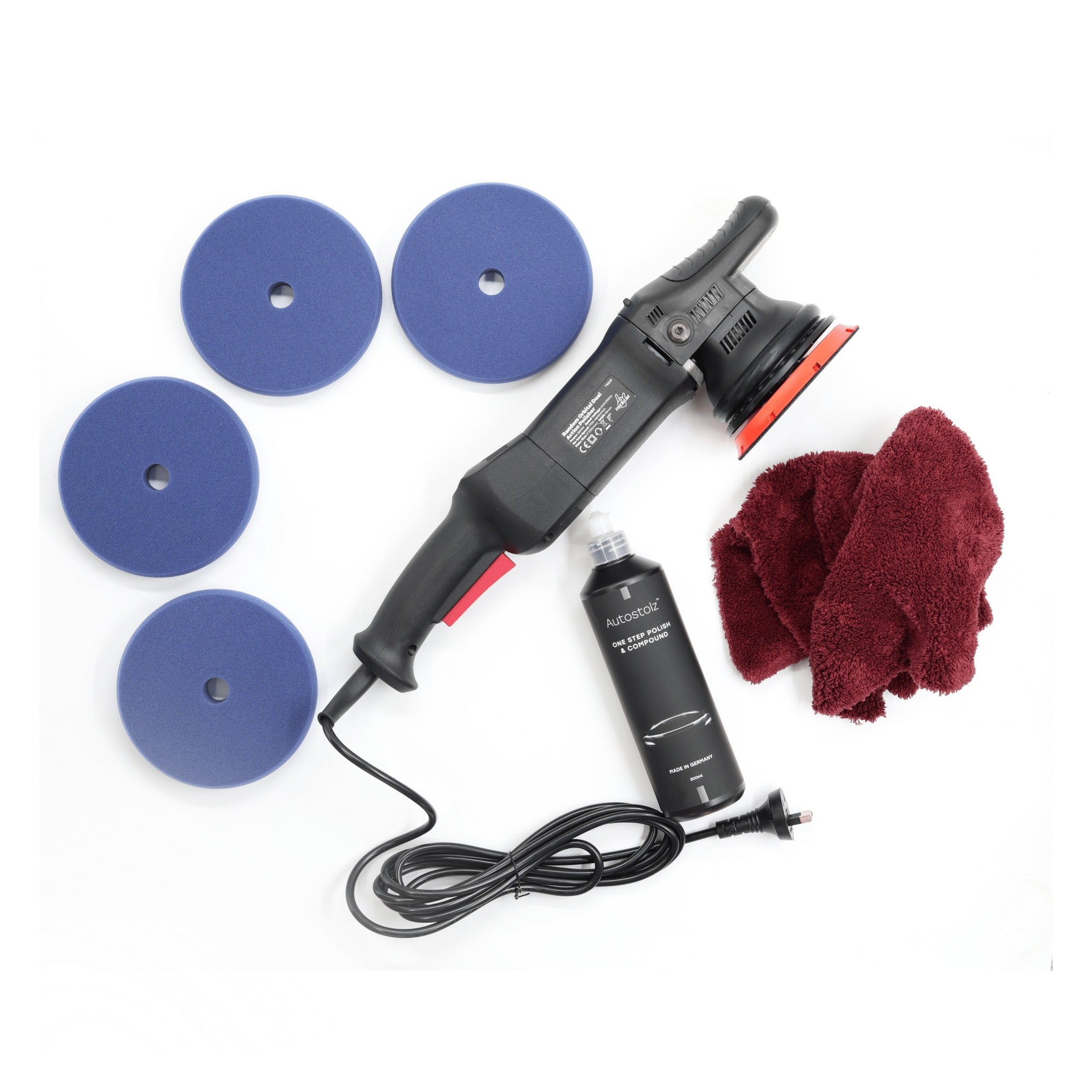 RockCar 15mm DA One-Step Kit for Hard Paint