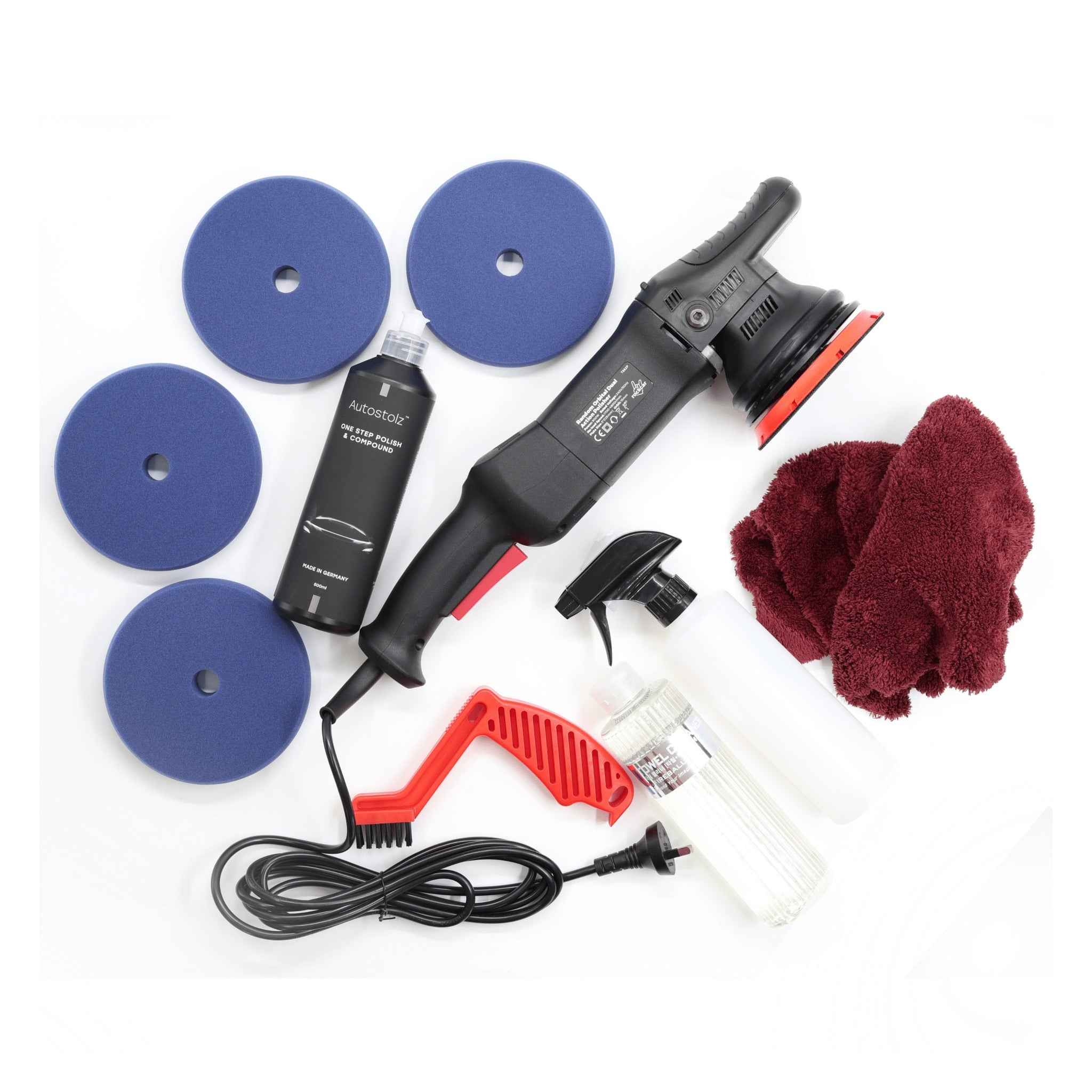 RockCar 15mm DA Complete One-Step Kit for Hard Paint