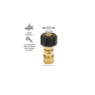 Karcher Pro M22 Female Foam Cannon Adapter