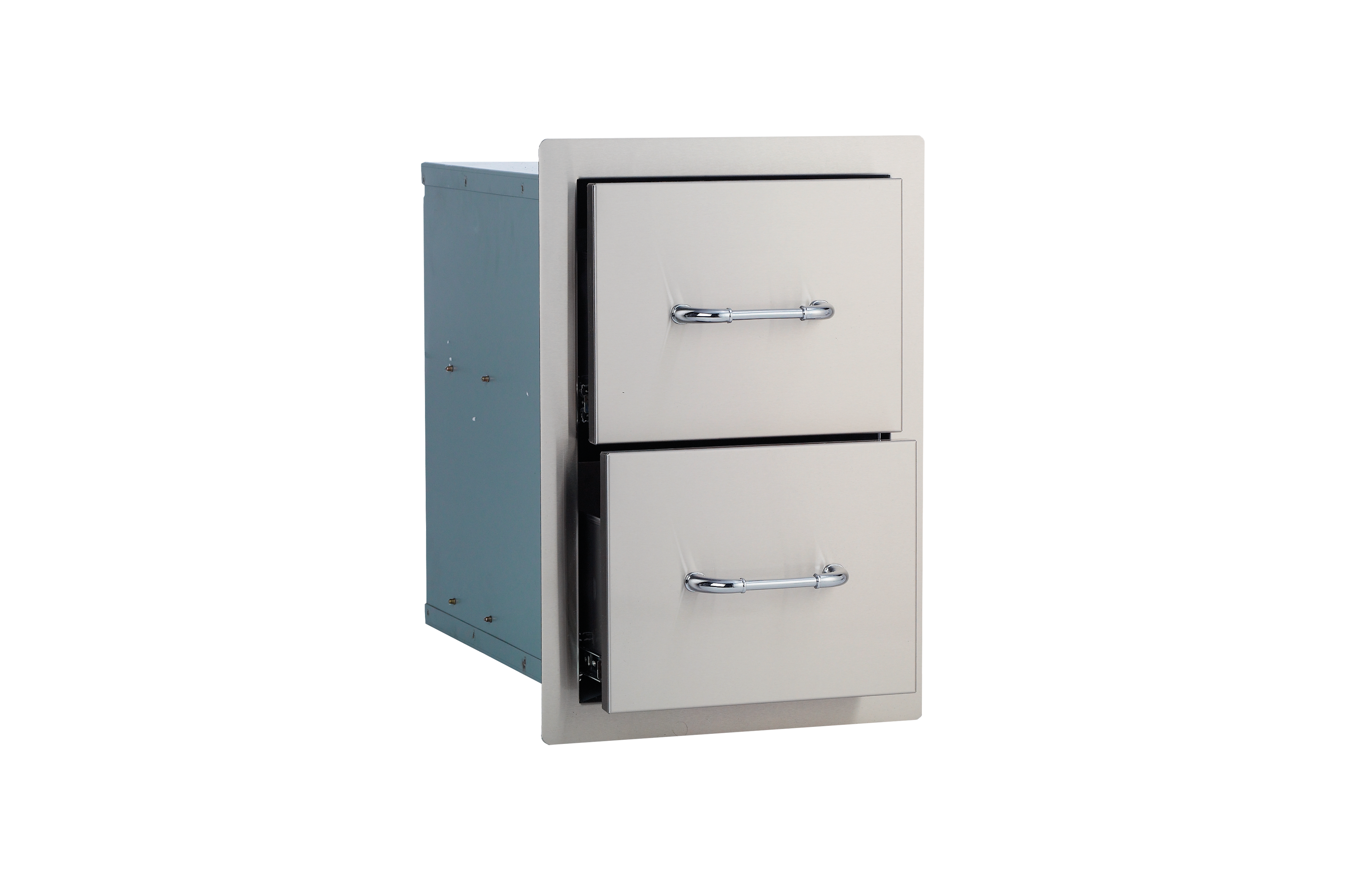 Double Drawer - Stainless Steel - Image 1