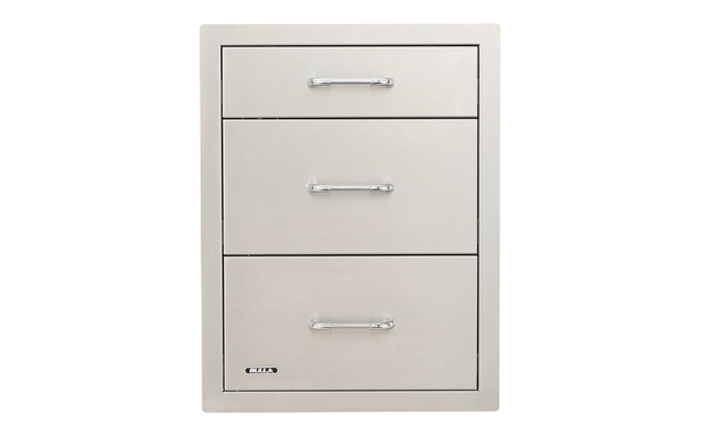 Stainless Steel Triple Drawer System - Image 3