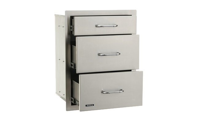 Stainless Steel Triple Drawer System - Image 2