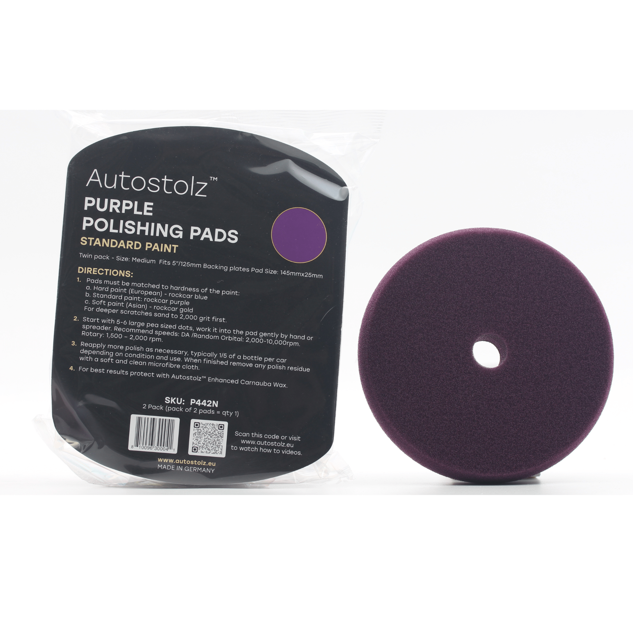 Autostolz Standard One-Step Polishing Pads – 4 Pack