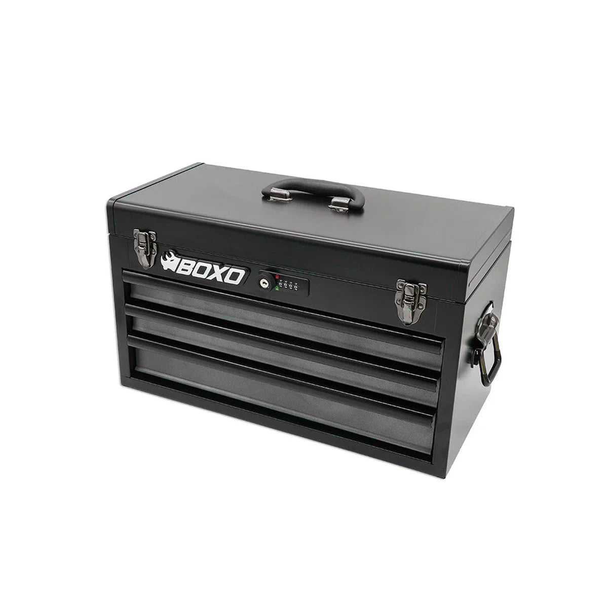 20" 3-Drawer Hand Carry Tool Box - Black, Black