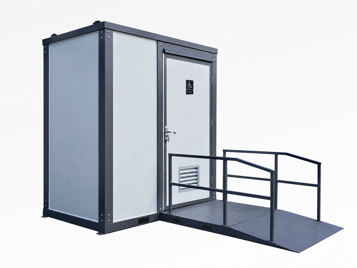 Portable Toilet with Entry Ramp