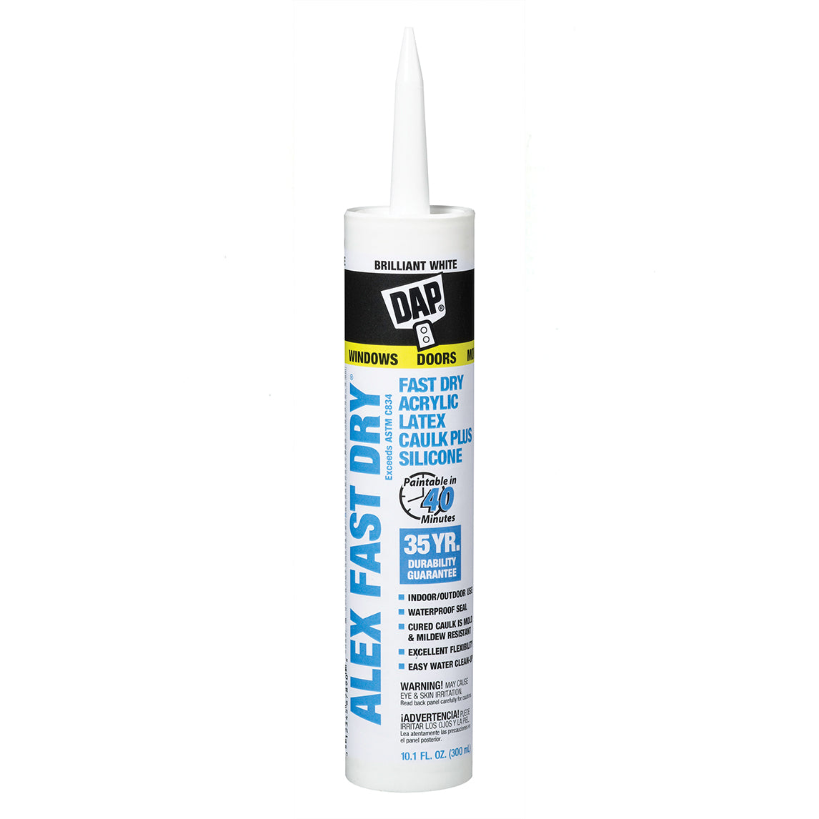 DAP Alex Fast Dry Acrylic Latex Caulk Plus Silicone