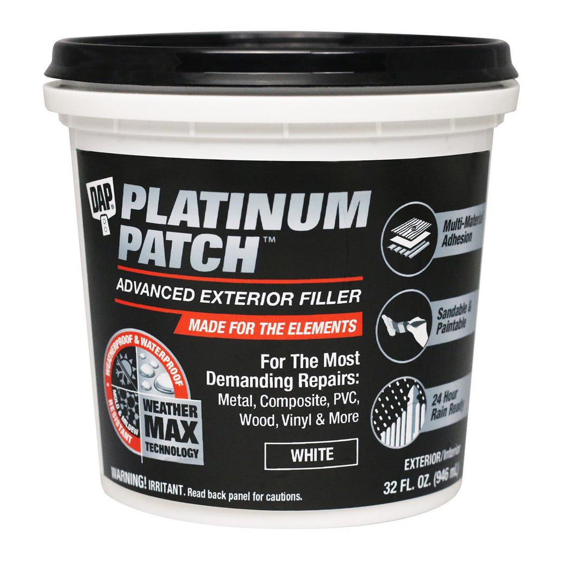 DAP Platinum Patch Advanced Exterior Filler Tub