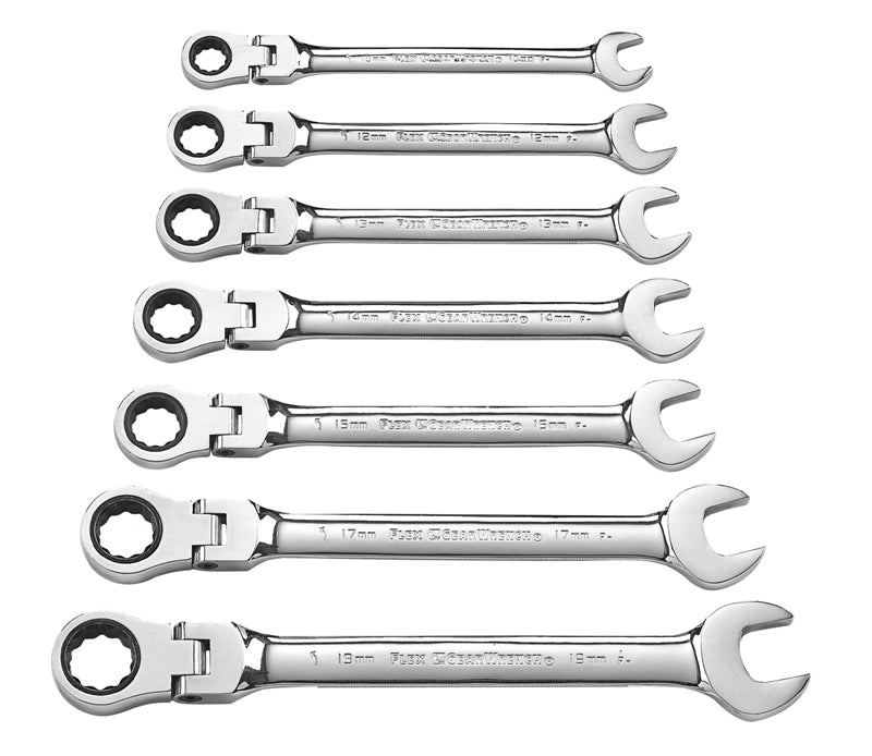 GearWrench 9900D Combination Wrench Set, Steel, 7-Piece